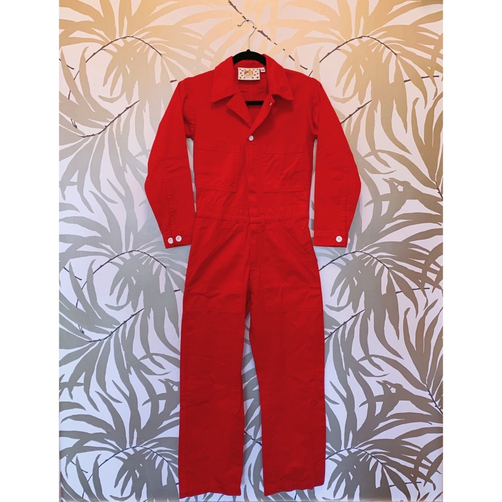 Big Bud Press Everyday Jumpsuit in Red XXS perfect condition
